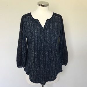 Lucky Brand Peasant Top - Size Small